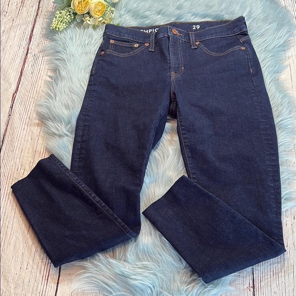 J. Crew Women's Straight Leg Jeans - Dark Blue